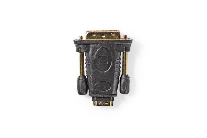 Nedis CVGB34912BK videokabel adapter HDMI Type A (Standard) DVI-D Sort, Guld