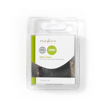Nedis CVGB34912BK videokabel adapter HDMI Type A (Standard) DVI-D Sort, Guld