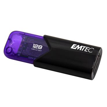 Emtec Click Easy USB-nøgle 128 GB USB Type-A 3.2 Gen 1 (3.1 Gen 1) Sort, Violet