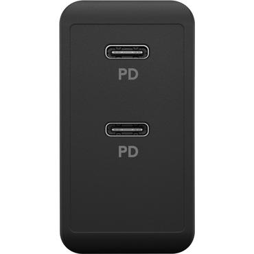 Goobay 61757 oplader til mobil enhed Digitalt kamera, Hovedtelefoner, Mobiltelefon, SmartWatch, Tablet Sort Vekselstr&oslash;m Hurtig opladning Indend&oslash;rs