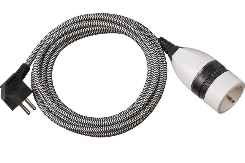 Brennenstuhl 1161830 stikd&aring;se 3 m 1 AC stikkontakt(er) Indend&oslash;rs Sort, Hvid