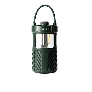 Pure Woodland Glow wasserdichter Outdoor-Lautsprecher mit LED Lampe, gr&uuml;n