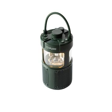Pure Woodland Glow wasserdichter Outdoor-Lautsprecher mit LED Lampe, gr&uuml;n
