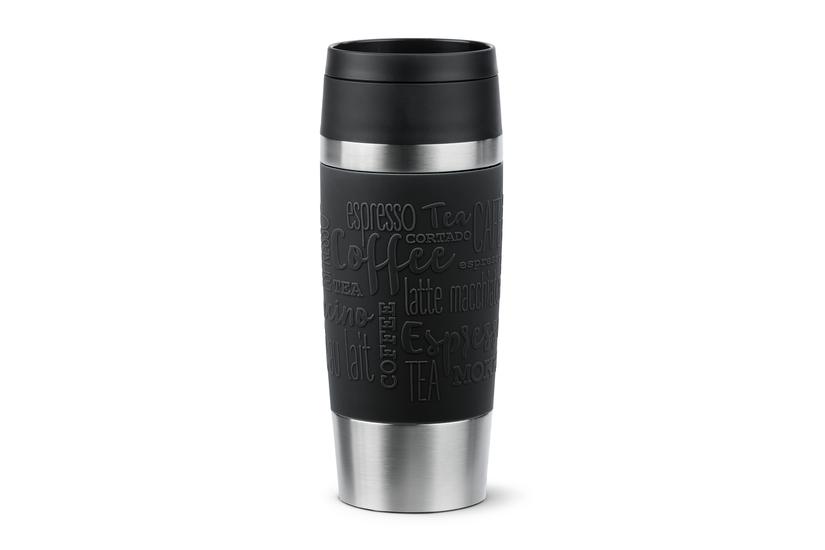 EMSA Travel Mug Classic N2020200 rejsekrus 360 ml Sort, Rustfrit stål Rustfrit stål