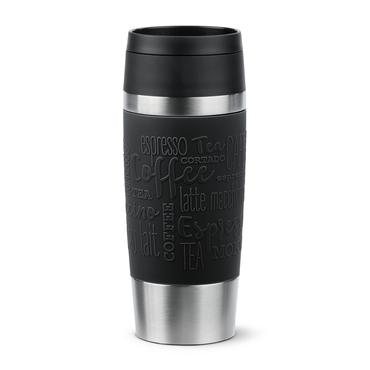 EMSA Travel Mug Classic N2020200 rejsekrus 360 ml Sort, Rustfrit stål Rustfrit stål