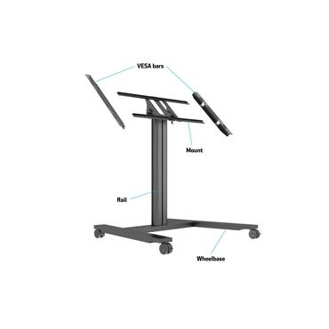 Multibrackets M Public Display Stand 110 Tilt & Table st&auml;ll - f&ouml;r LCD-display - svart