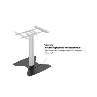 Multibrackets M Public Display Stand 110 Tilt & Table st&auml;ll - f&ouml;r LCD-display - svart