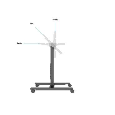 Multibrackets M Public Display Stand 110 Tilt & Table st&auml;ll - f&ouml;r LCD-display - svart
