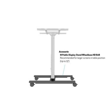 Multibrackets M Public Display Stand 110 Tilt & Table st&auml;ll - f&ouml;r LCD-display - svart