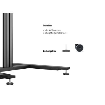 Multibrackets M Public Display Stand 110 Tilt & Table st&auml;ll - f&ouml;r LCD-display - svart