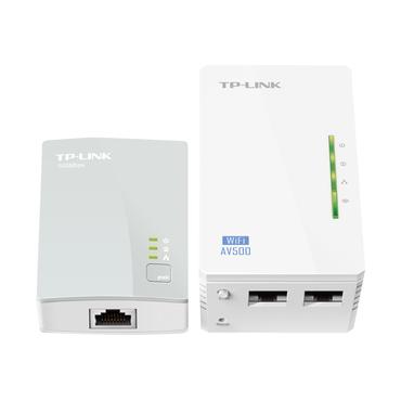 TP-Link TL-WPA4220KIT AV500 2-Port Wifi Powerline Adapter Starter Kit
