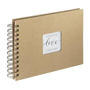 Hama Craft fotoalbum og arkbeskyttelse Brun 40 ark 10 x 15 Spiral indbinding
