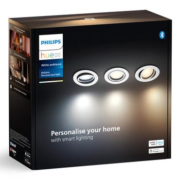 White Ambiance Milliskin Einbauspot 3er-Pack (weiß)