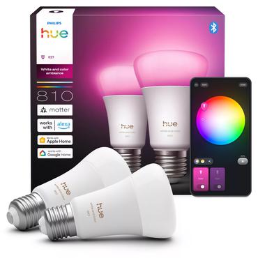 Philips Hue White and Color ambiance A60 - E27 pære - 810 - 1-pak