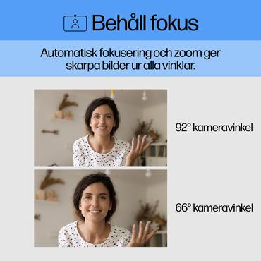 HP 620 - Webcam - vippe - farve - 4 MP - 1920 x 1080 - audio - USB 3.0