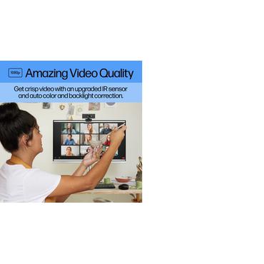 HP 620 - Webcam - vippe - farve - 4 MP - 1920 x 1080 - audio - USB 3.0