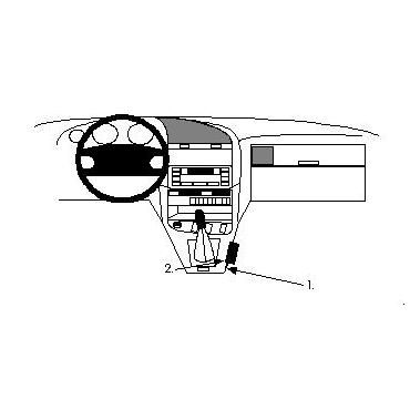 Brodit ProClip Console mount - beslag til montering