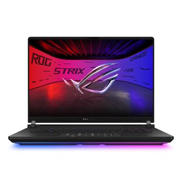 ASUS ROG Strix SCAR 16 G635LW-RW024W Intel Core Ultra 9 275HX Laptop 40,6 cm (16") Berøringsskærm WQXGA 32 GB DDR5-SDRAM 1 TB SSD NVIDIA GeForce RTX 5080 Wi-Fi 7 (802.11be) Windows 11 Home Tysk Sort