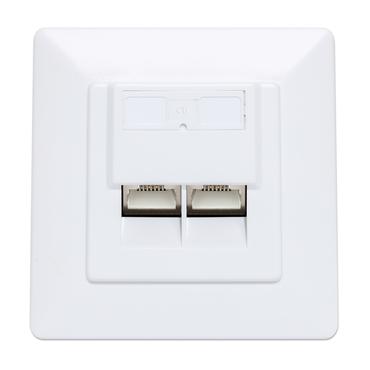 Intellinet 771900 stikkontakt 2 x RJ-45 Hvid