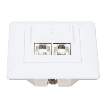 Intellinet 771900 stikkontakt 2 x RJ-45 Hvid