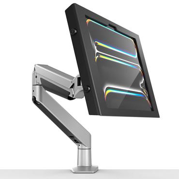 Compulocks iPad Pro M4 13" (2024), Apex Enclosure Reach Articulating Arm monteringssæt - for tablet - sort, sølv