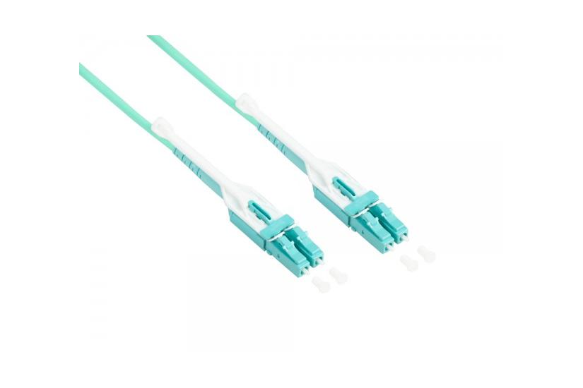 Good Connections Fiberkabel - 2 m - Duplex patch cable - LC UPC - Ja - OM3 - Aqua - LSZH