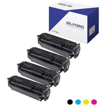 Gilford DT-PH412# tonerpatron 1 stk Kompatibel Sort, Blå, Magenta, Gul