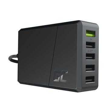 Green Cell ChargeSource 5 str&ouml;madapter - USB - 52 Watt