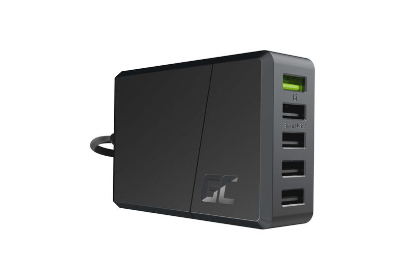 Green Cell ChargeSource 5 str&ouml;madapter - USB - 52 Watt