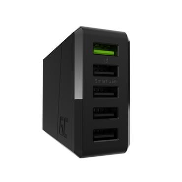 Green Cell ChargeSource 5 str&ouml;madapter - USB - 52 Watt