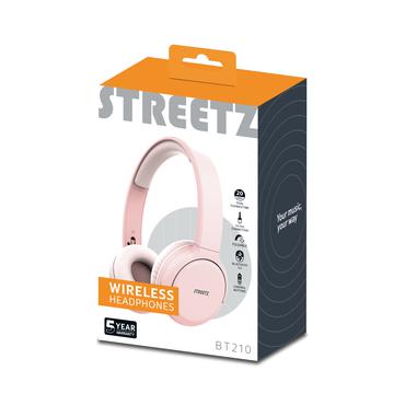 BT210 Bluetooth headphones, mic, foldable, white