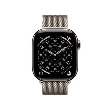 Apple Watch Series 11 OLED 42 mm Digital 374 x 446 pixel Berøringsskærm 5G Titanium Wi-Fi GPS (satellit)