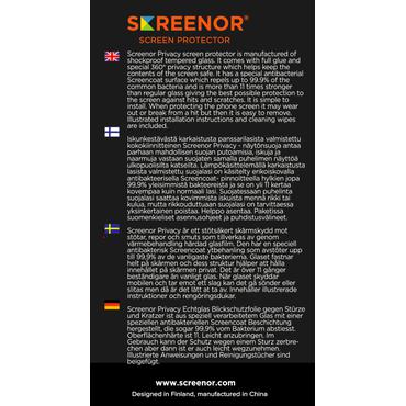 SCREENOR TEMPERED IPHONE 15 PRIVACY 360