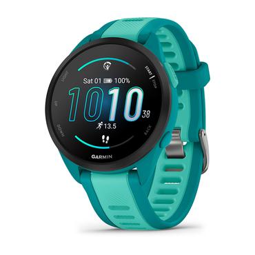 Garmin Forerunner 165 Music 3,05 cm (1.2") AMOLED 43 mm Digital 390 x 390 pixel Berøringsskærm Turkis GPS (satellit)