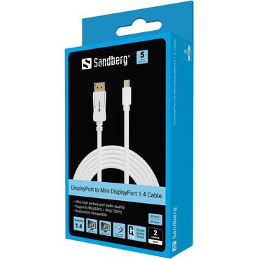Sandberg - DisplayPort-kabel - DisplayPort till Mini DisplayPort - 2 m
