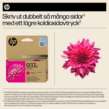 HP Original 937e EvoMore-blækpatron, magenta