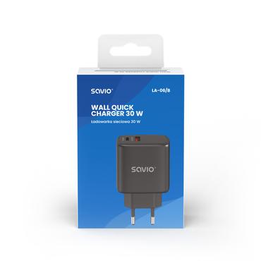 SAVIO LA-06/B USB Quick Charge Power Delivery 3.0 30W Internal charger