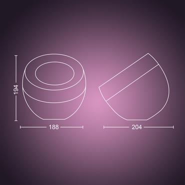 Philips Hue White and Color ambiance Iris bordlampe