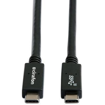Cirafon USB3.1 CM-CM 06 USB-kabel USB 3.2 Gen 1 (3.1 Gen 1) 1 m USB C Sort