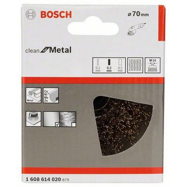 Bosch tr&aring;dkoppborste - f&ouml;r metall, icke-j&auml;rnhaltig metall