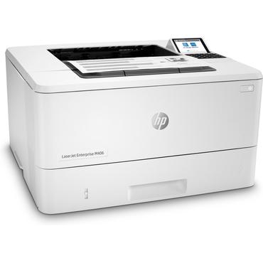 HP LaserJet Enterprise M406dn Sort og hvid Printer, Kun ethernet; Dupleks