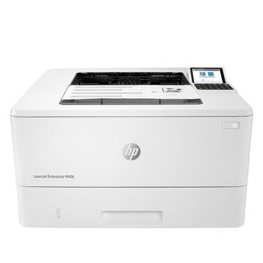 HP LaserJet Enterprise M406dn Sort og hvid Printer, Kun ethernet; Dupleks
