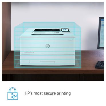 HP LaserJet Enterprise M406dn Sort og hvid Printer, Kun ethernet; Dupleks