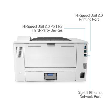 HP LaserJet Enterprise M406dn Sort og hvid Printer, Kun ethernet; Dupleks