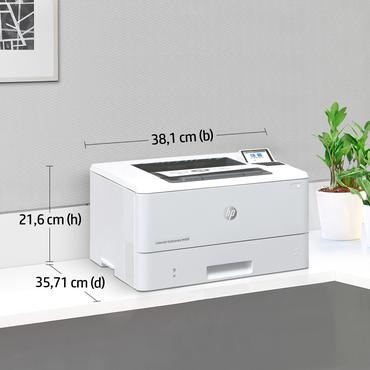HP LaserJet Enterprise M406dn Sort og hvid Printer, Kun ethernet; Dupleks