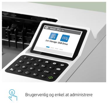 HP LaserJet Enterprise M406dn Sort og hvid Printer, Kun ethernet; Dupleks