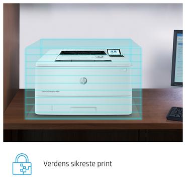 HP LaserJet Enterprise M406dn Sort og hvid Printer, Kun ethernet; Dupleks