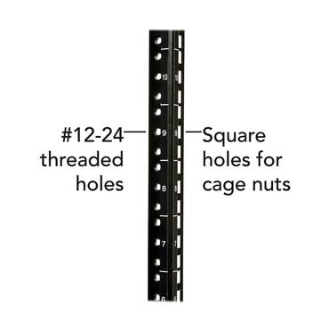 Tripp Lite SRW9UG stativ 9U Vægmonteret stativ Sort