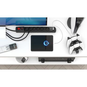 ACAR W2436 overspændingsbeskytter Sort 6 AC stikkontakt(er) 230 V 1,5 m