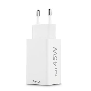 Hama 00201995 oplader til mobil enhed Smartphone Hvid Vekselstrøm Hurtig opladning Indendørs, Udendørs